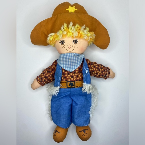 2/$20 | 1981 Cowpokes Rag doll Knickerbocker - Picture 2 of 4